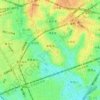 東雪谷の地形図、標高、地勢