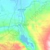 イスマイリア県の地形図、標高、地勢