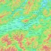 金華市の地形図、標高、地勢