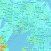 無錫市の地形図、標高、地勢