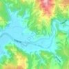 黄海川の地形図、標高、地勢