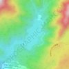 丸沼の地形図、標高、地勢