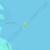 猿島の地形図、標高、地勢