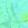 小貝川ふれあい公園の地形図、標高、地勢