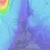 ヨルダン川の地形図、標高、地勢