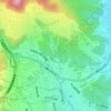 下狩川の地形図、標高、地勢