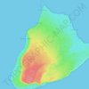 Isla Beataの地形図、標高、地勢