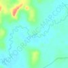 Bangui Kettéの地形図、標高、地勢