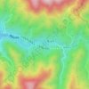 九頭竜川の地形図、標高、地勢