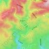 箕面川の地形図、標高、地勢