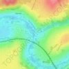Le Réveillonの地形図、標高、地勢