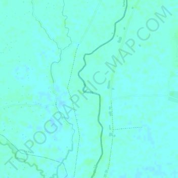 Rio Chicoの地形図、標高、地勢