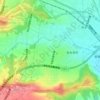 桜ハイツ時の広場の地形図、標高、地勢