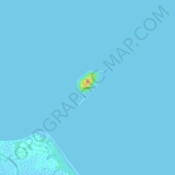 Cagbanの地形図、標高、地勢