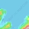 笹島の地形図、標高、地勢