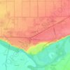 Усть-Лабинскの地形図、標高、地勢