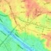 等々力渓谷の地形図、標高、地勢