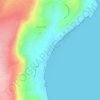 Maruku Ntoma Beachの地形図、標高、地勢