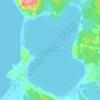ニキショロ湖の地形図、標高、地勢