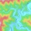 竹原川の地形図、標高、地勢