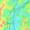 柏尾川の地形図、標高、地勢