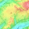 室谷ダムの地形図、標高、地勢