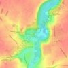 Château de Mérévilleの地形図、標高、地勢