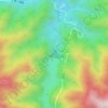 上野ダムの地形図、標高、地勢