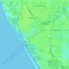 South Veniceの地形図、標高、地勢