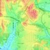 三好丘緑地の地形図、標高、地勢
