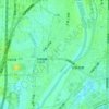 久我東第四公園の地形図、標高、地勢