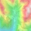 Giralbaの地形図、標高、地勢
