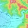 芹川ダムの地形図、標高、地勢