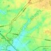 前原東公園の地形図、標高、地勢