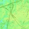南初富第三公園の地形図、標高、地勢