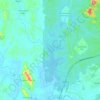 Sungai Riauの地形図、標高、地勢