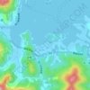蛤浜の地形図、標高、地勢