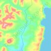 Эйканの地形図、標高、地勢
