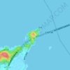 鳴門公園の地形図、標高、地勢