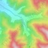 保科川の地形図、標高、地勢