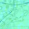东大河の地形図、標高、地勢