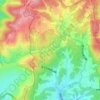 黒添池; くろんど池の地形図、標高、地勢