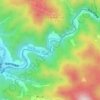 矢作川の地形図、標高、地勢