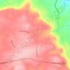 São Pauloの地形図、標高、地勢