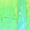 八幡川の地形図、標高、地勢