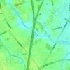 原市沼の地形図、標高、地勢