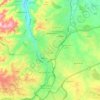 الزرقاءの地形図、標高、地勢