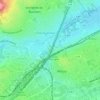 La Coulée Verteの地形図、標高、地勢