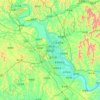 船山区の地形図、標高、起伏