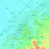 立山区の地形図、標高、起伏